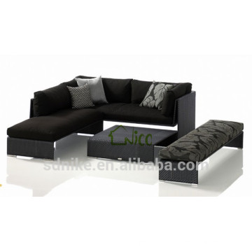 DE- (16) Mobiliário de sala de estar rattan mini sofá conjuntos